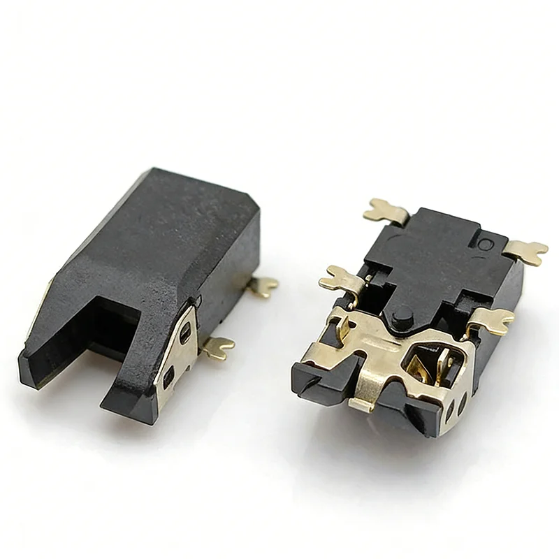 3.5mm headphone jack PJ-342 slanted opening, front plug, rear patch 3.5mm headphone jack audio-video jack