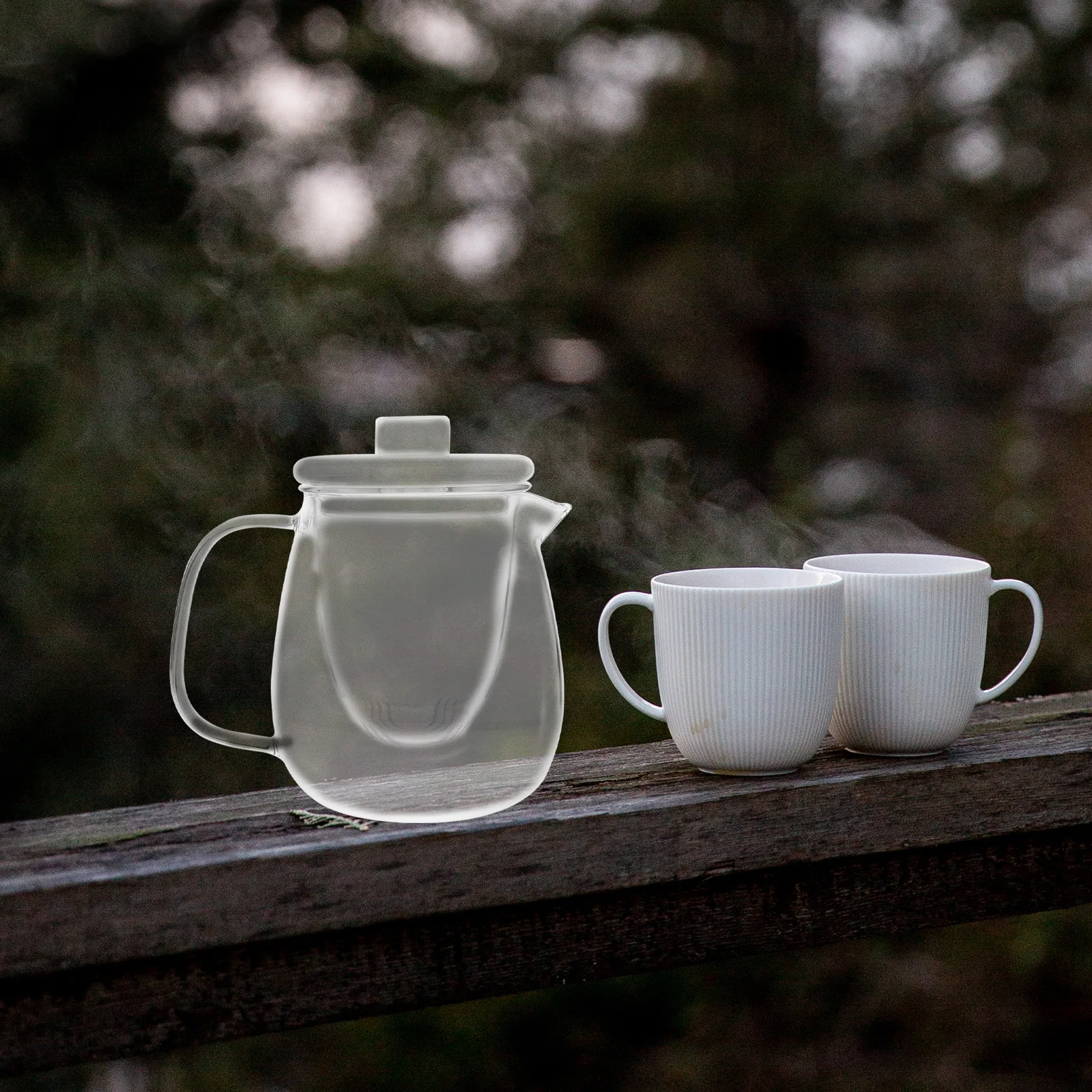 

Clear Glass Teapot 800Ml High Temperature Resistant Small Teapot Smooth Pour Spout for Fruit Herbal Tea Easy to Clean Daily Use