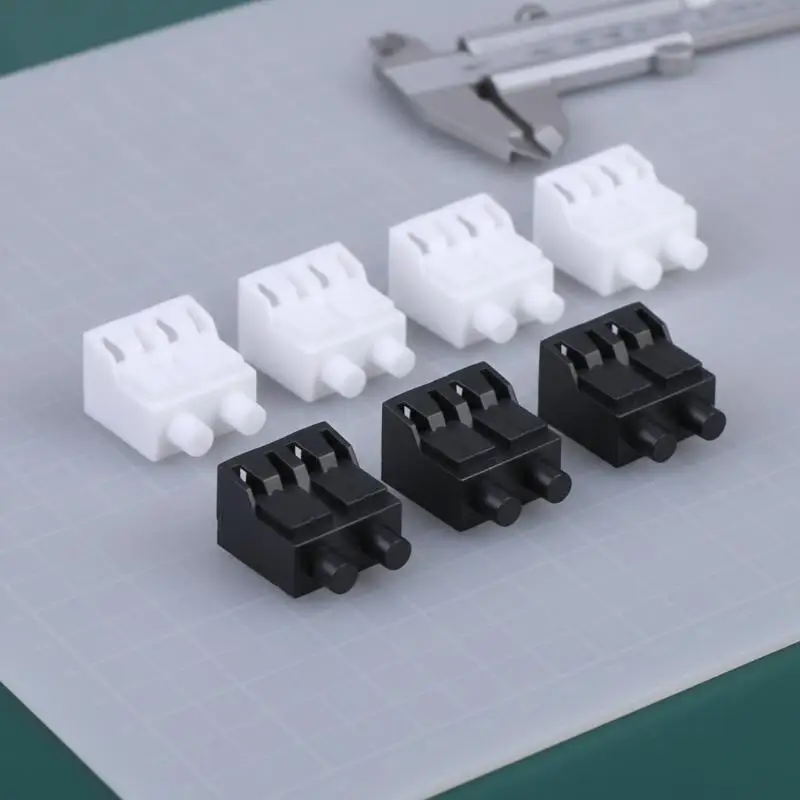 10pcs LC Duplex Fiber Optic Tool Dust Cover Connector, Dust Protective Cap For Optical Patch Cord Cable