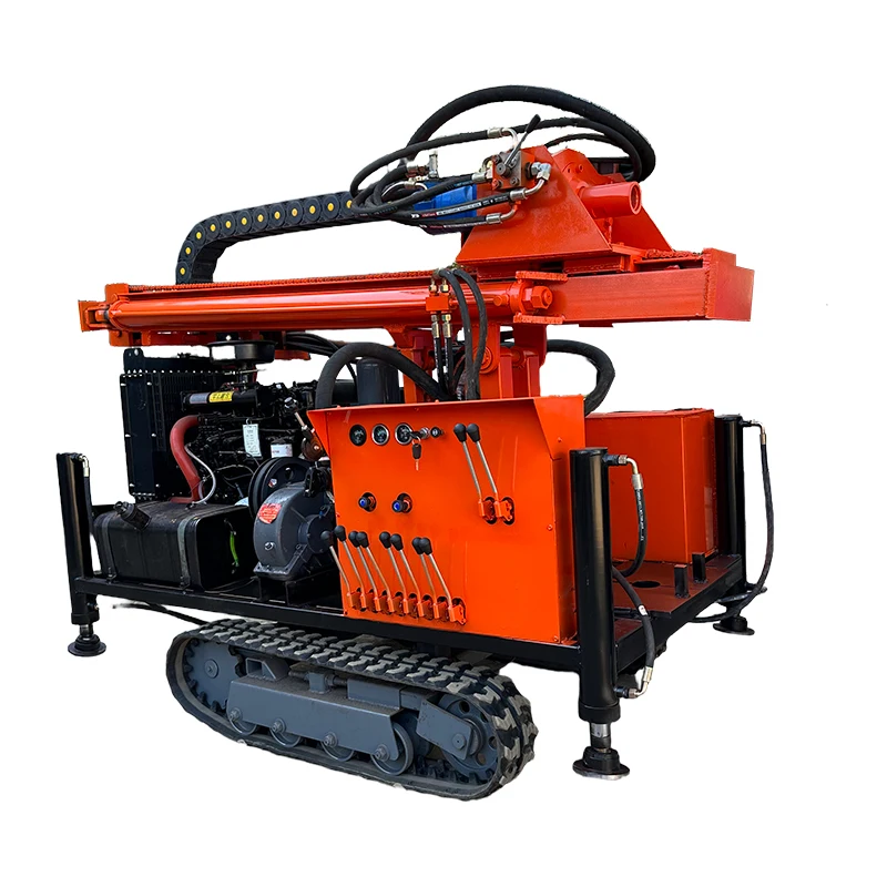 Feiyang FY-260 High Quality Pneumatic Drilling Rig with Crawler Chassis PLC-Controlled Engine & Pump High Operating Efficiency