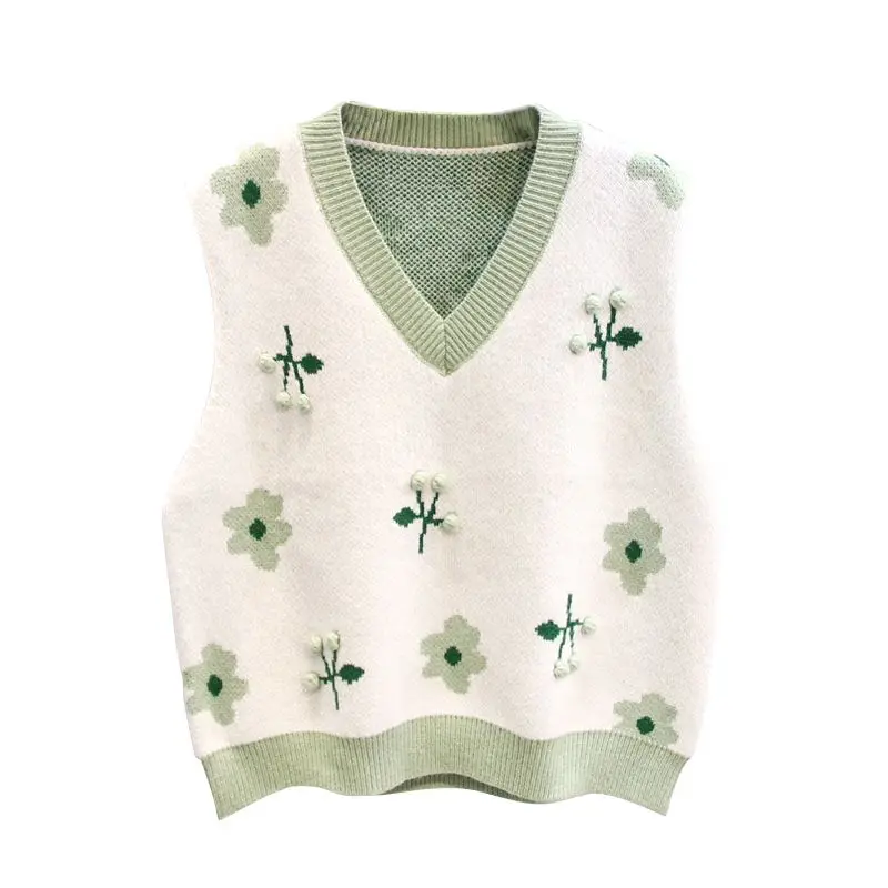 Spring and Summer Gentle Style Wear Women's 2023 New Slim Academy Style Knitted Vest White Shirt Jeans Three Piece Set