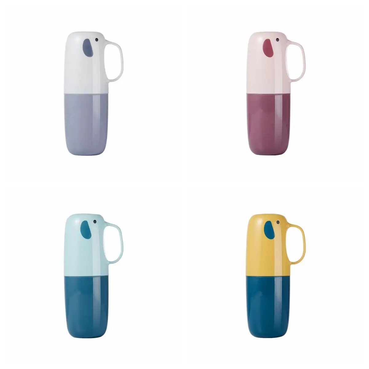 

Bathroom Portable Elephant Shaped Travel Toothbrush Case Box Cup Toothpaste Cover Storage Containers