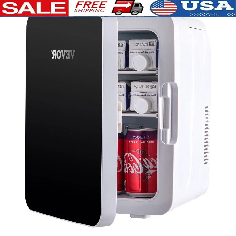 

Портативный мини-холодильник 10л, охладитель, теплый холодильник для ухода за кожей, компактный электрический холодильник, легкий, тихий, для офиса, спальни, автомобиля