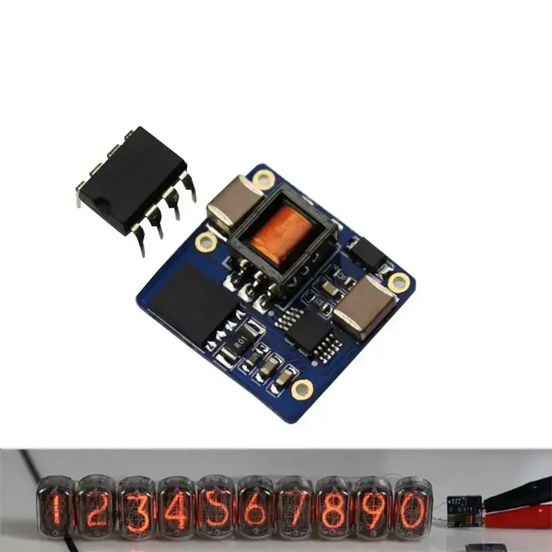 NCH8200HV High Voltage Boost Module Board  DC Power Glow Tube Clock for Nixie Tubes Support Lithium Battery 5V USB Input