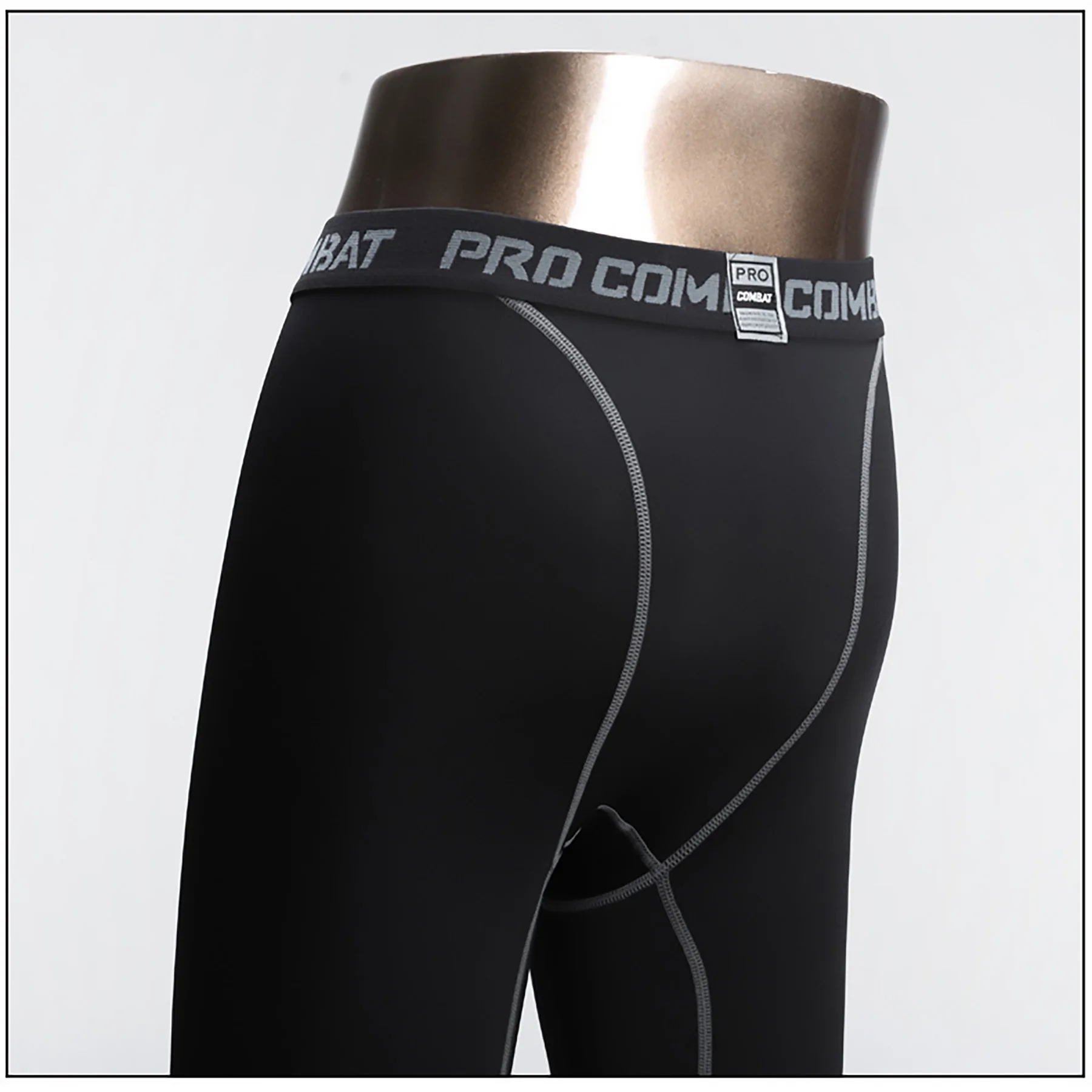 Sports Leggings Men's Running Stretch Bottoming Shorts Cycling Training Compression Pants Basketball Quick-drying Fitness Pants