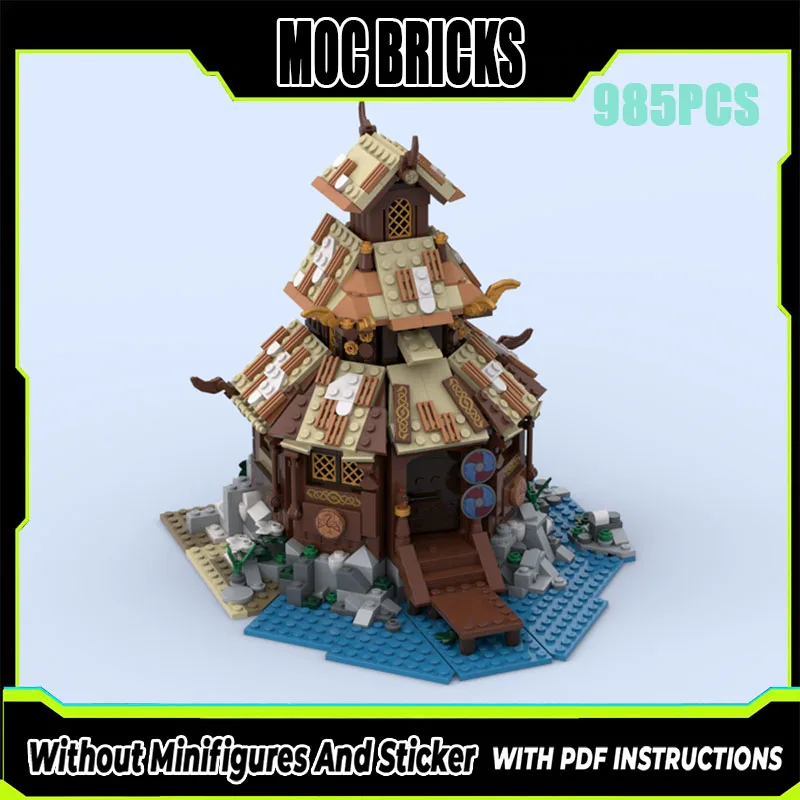 

Exquisite new product MOC building block model Viking Temple technology modular children's toy gift DIY assembly set