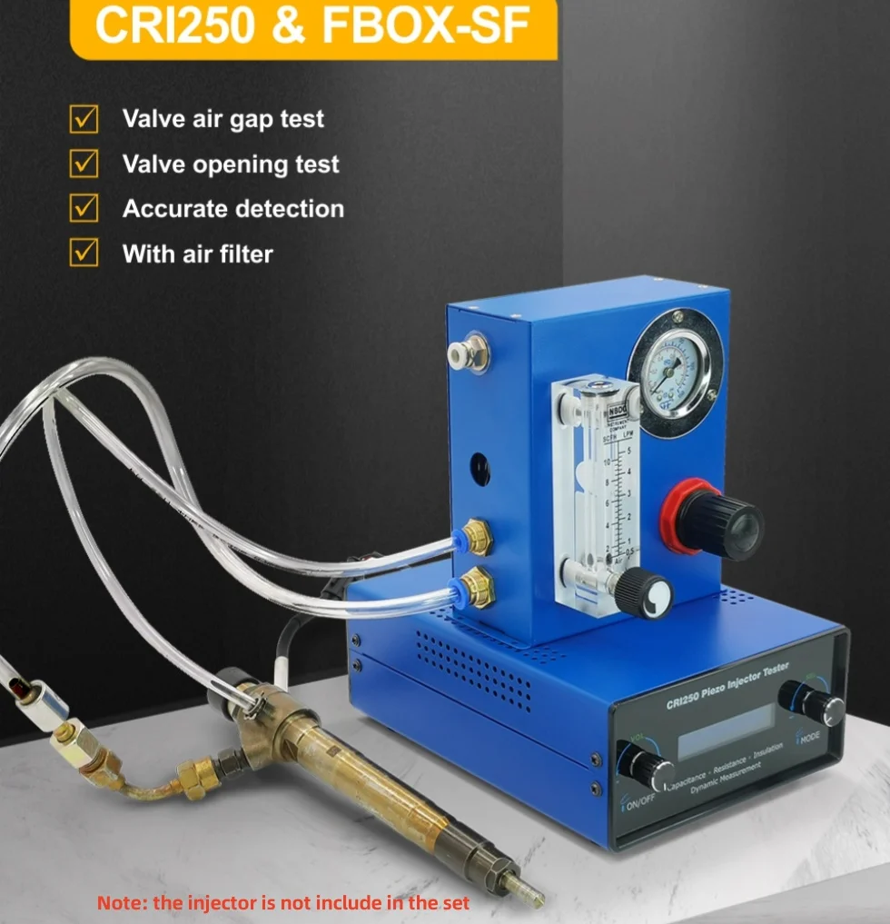 CRI250 TIP2209 Diesel Common Rail Tester Piezo CRIN Injector AHE Stroke Simulator Air Residual Gap Measuring Tester For Siemens