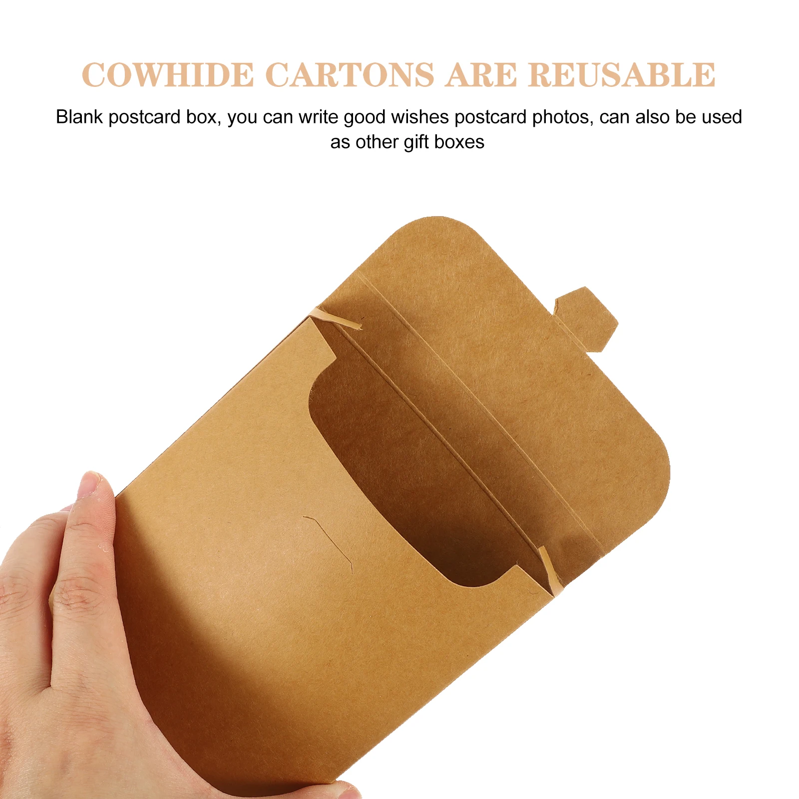 

15 Pcs Postcard Boxes Greeting Cards Case Paper Envelop Box Blank Holder Storage Container Lightweight Easy Assemble