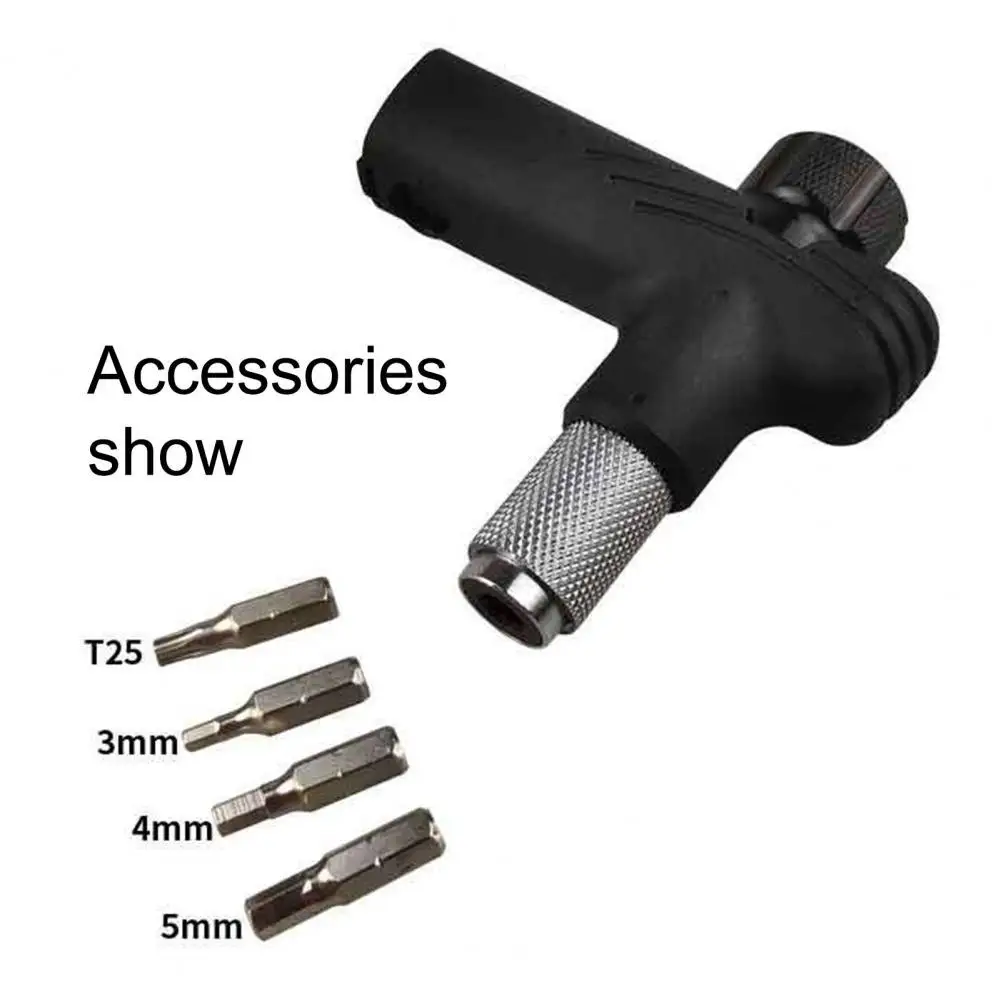 T25/4/5/6mm Bicycle Torque Wrench Aluminum Alloy Cycling Torque Ratchet Wrench MTB Torque Wrench Kit Bicycle Repair Tool