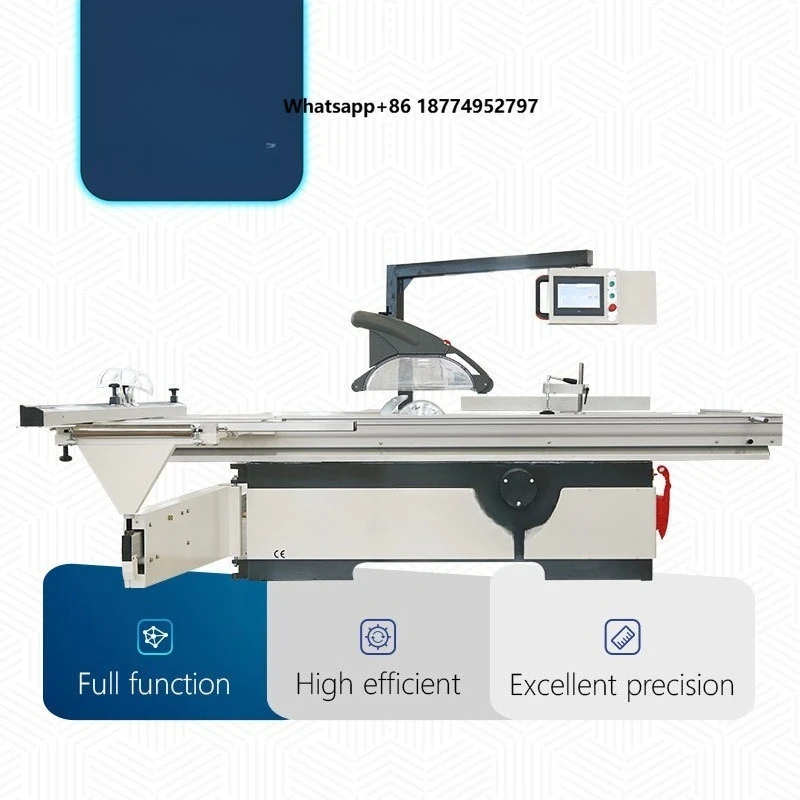 Blue Elephant CNC Automatic Fence Moving Precise Digital Sliding Table Panel Saw Wood Cutting Machine