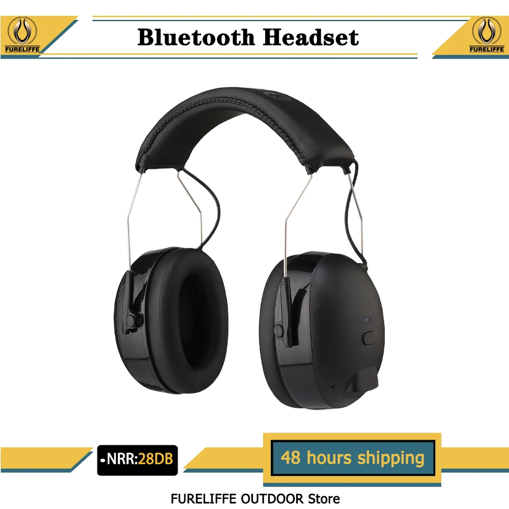 

Lithium battery Electronic Noise Canceling Bluetooth Headset Wireless Hearing Protection Noise-proof hunting Shooting Earmuffs