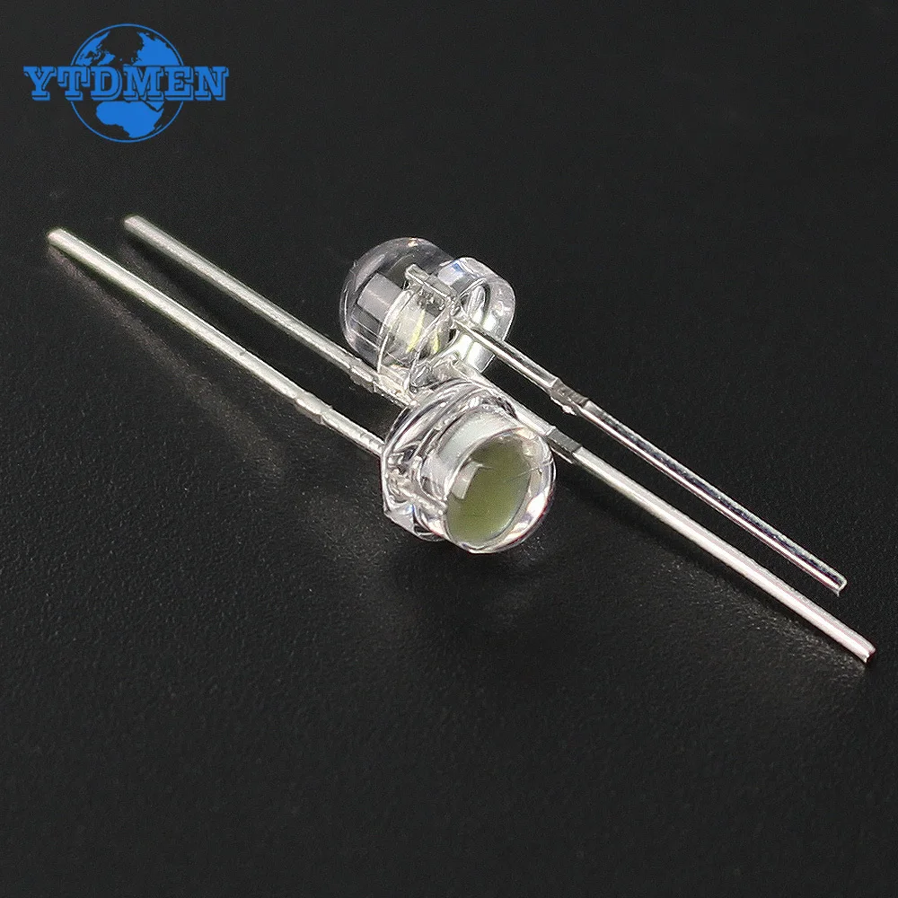 50/100PCS Straw Hat LED 5mm Super Bright LED Diode F5 Light Emitting Diode Blue Green Red Yellow White, for DIY Electronic