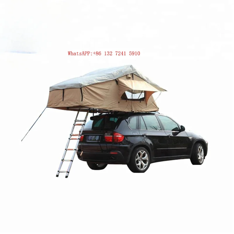 Hongsheng Products Summer One Bedroom Triple Layer Roof Top Tent Stove for Outdoor Camping Car Mounted Use Quick Opening 2.7m