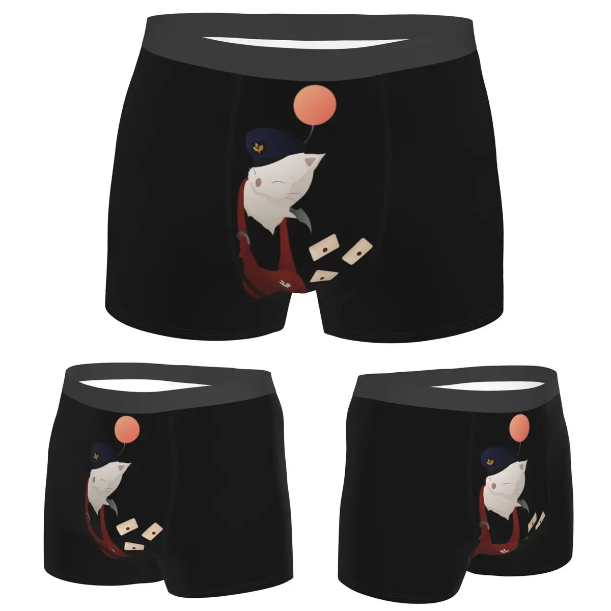 

Трусы-боксеры, шорты Final Fantasy XIV-доставка, трусики Moogle, мужское мягкое нижнее белье для Homme, мужской подарок бойфренду