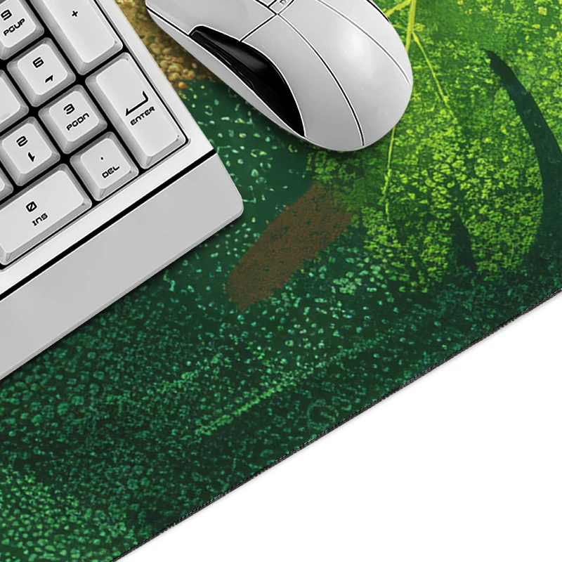 Green Plants Frog Mouse Pad Gamer XL Custom New Mousepad XXL MousePads keyboard pad Carpet Natural Rubber Soft PC Mouse Mats