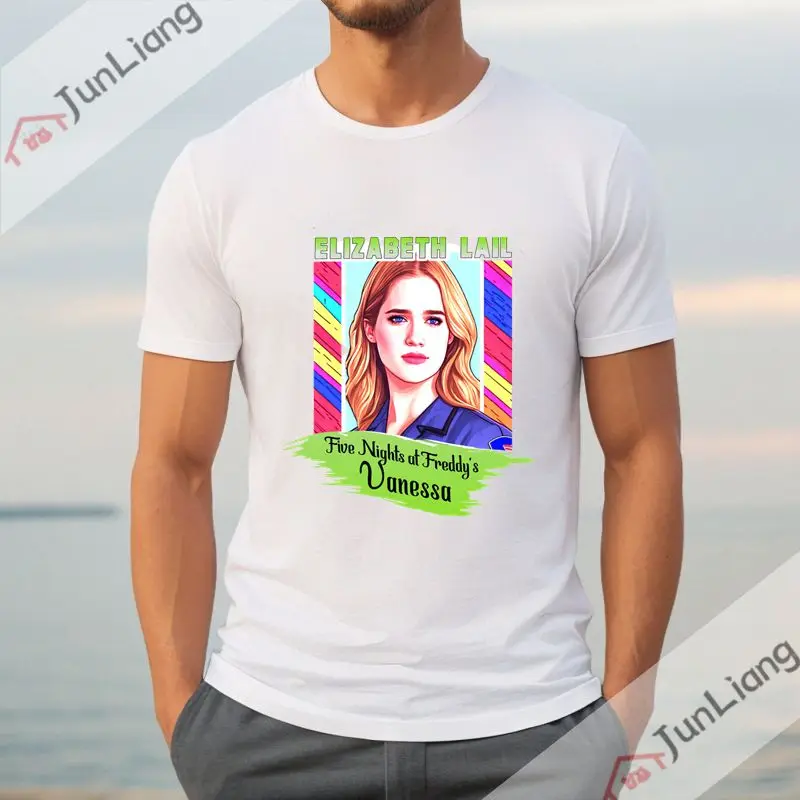 ELIZABETH LAIL Vintage T-shirt Unisex Streetwear Casual loose top Short sleeve printed print Gift Harajuku T-shirt