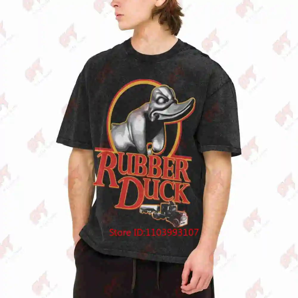Rubber Duck Convoy Truck 80S Vintage Washed Tee Pure Cotton T-Shirt