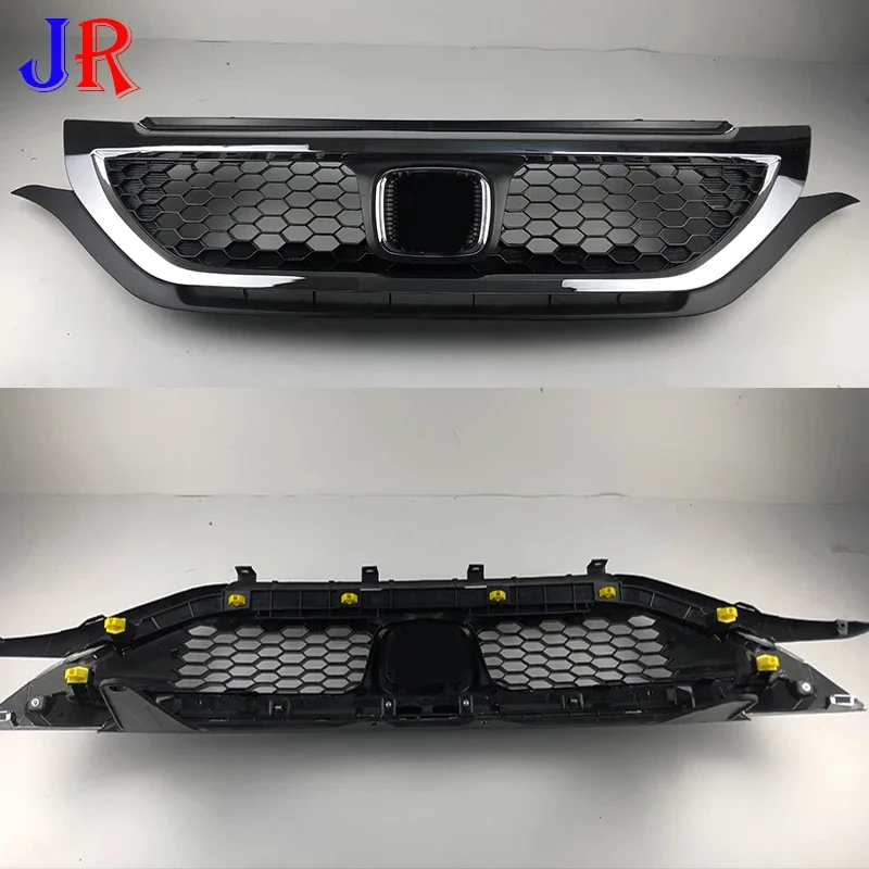 For Honda CRV C-RV Front Racing Grill Grille Trim Accessories 2012-2015 Bumper Separator Honeycomb Black Silver Grille Favorable