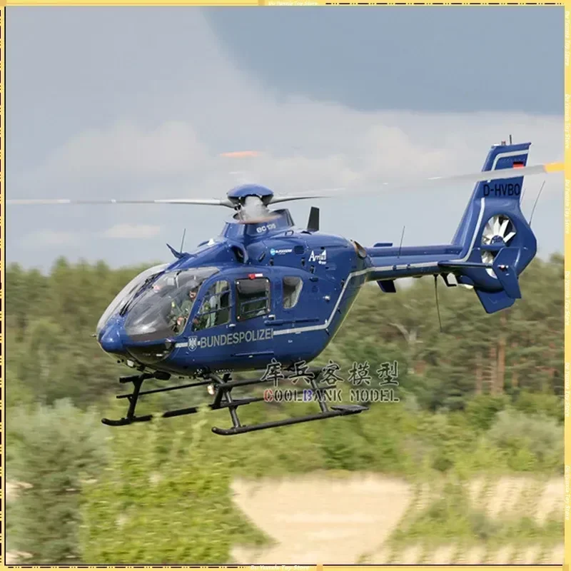 Nieuw C187 Op Afstand Bestuurbaar Vliegtuig Ec135 Model Op Afstand Bestuurbare Helikopter Enkelblade Rolroervrij Vliegtuig Model Speelgoedgeschenk