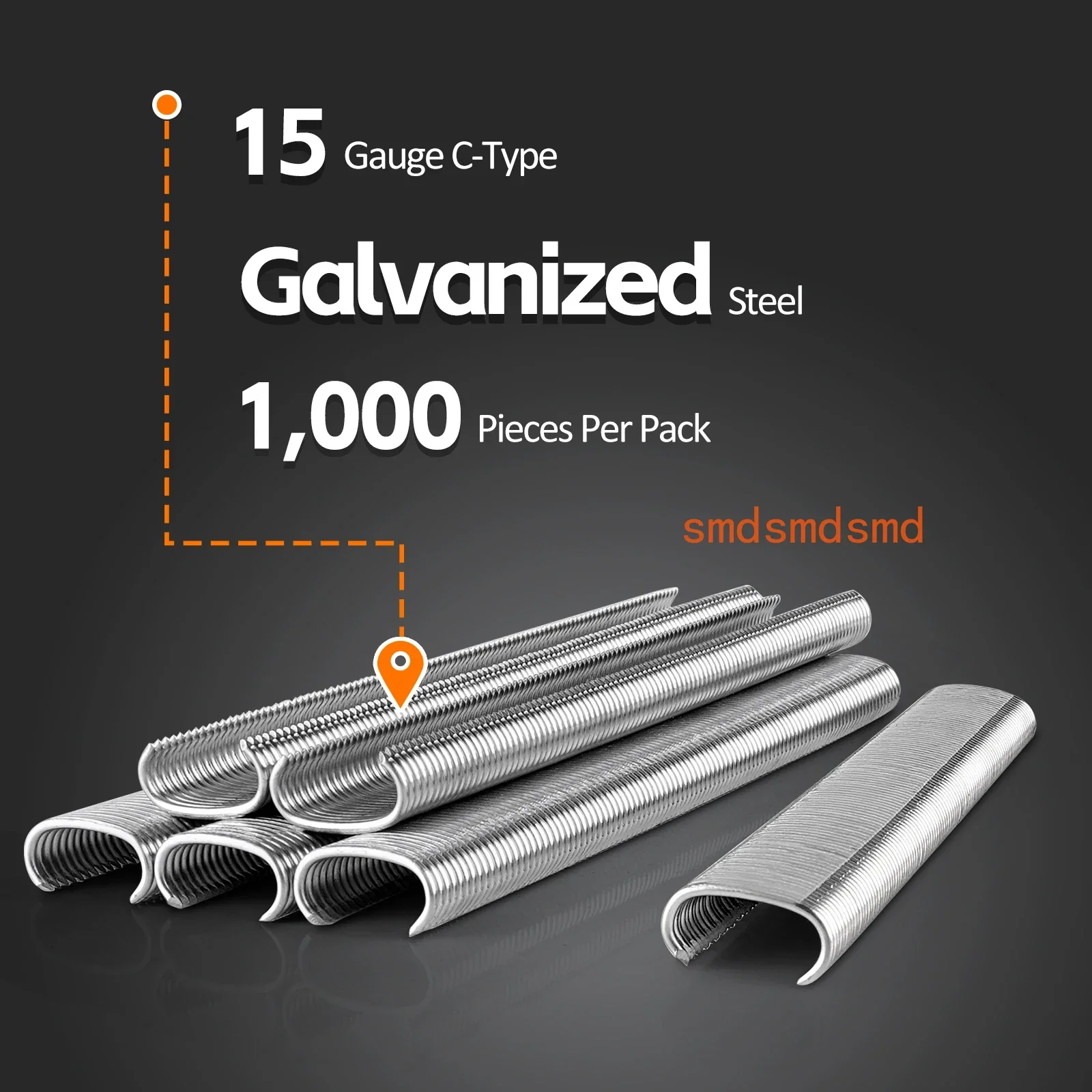 SC7 304SS/Galvanized  15Gauge 3/4