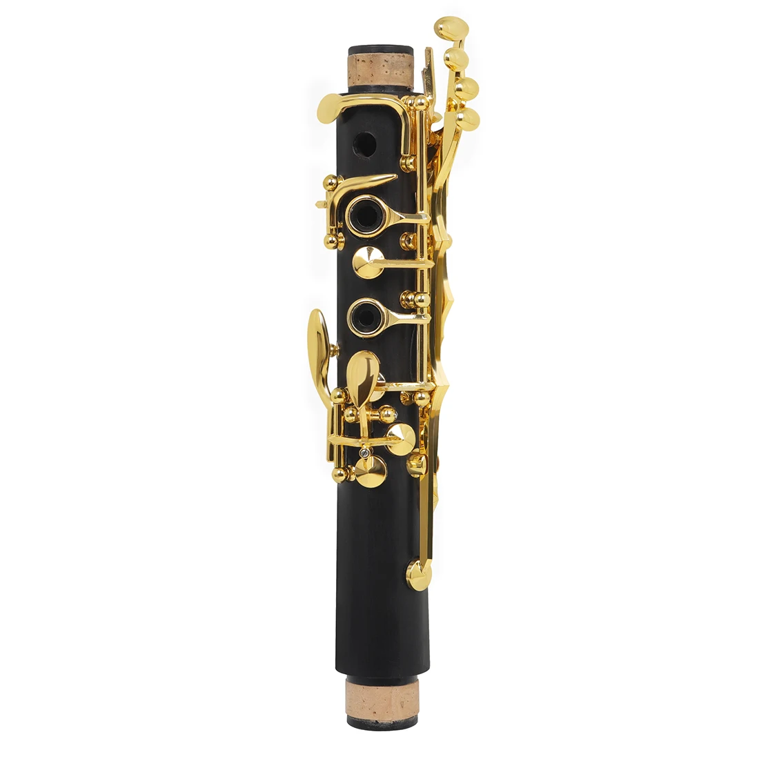 TOP High-Grade Ebony Bb High Quality White Copper Double Tegulating Tube Configur Professional Woodwind Gold Key Clarinet
