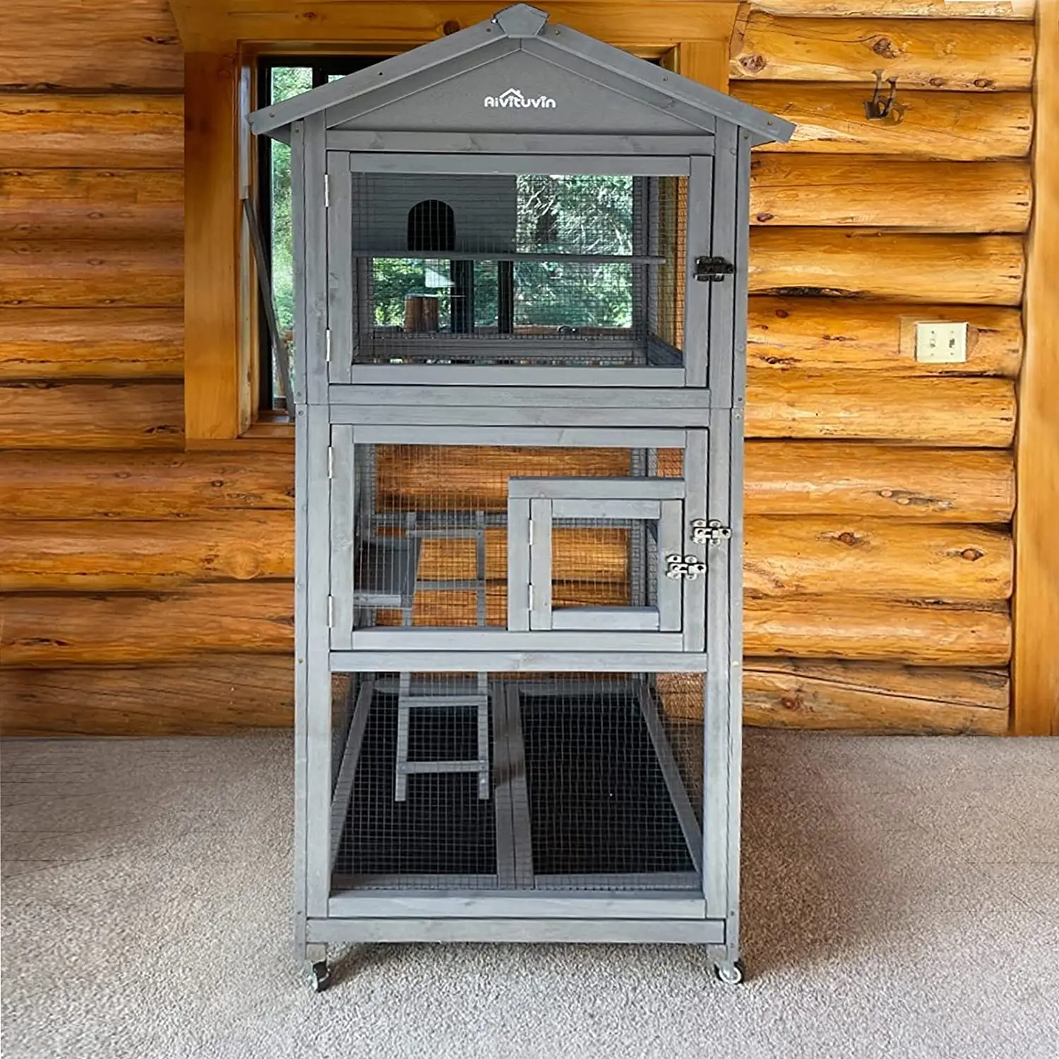 

Bird Cages Outdoor Bird Aviary Indoor Parakeet Cage With Perch For Birds
