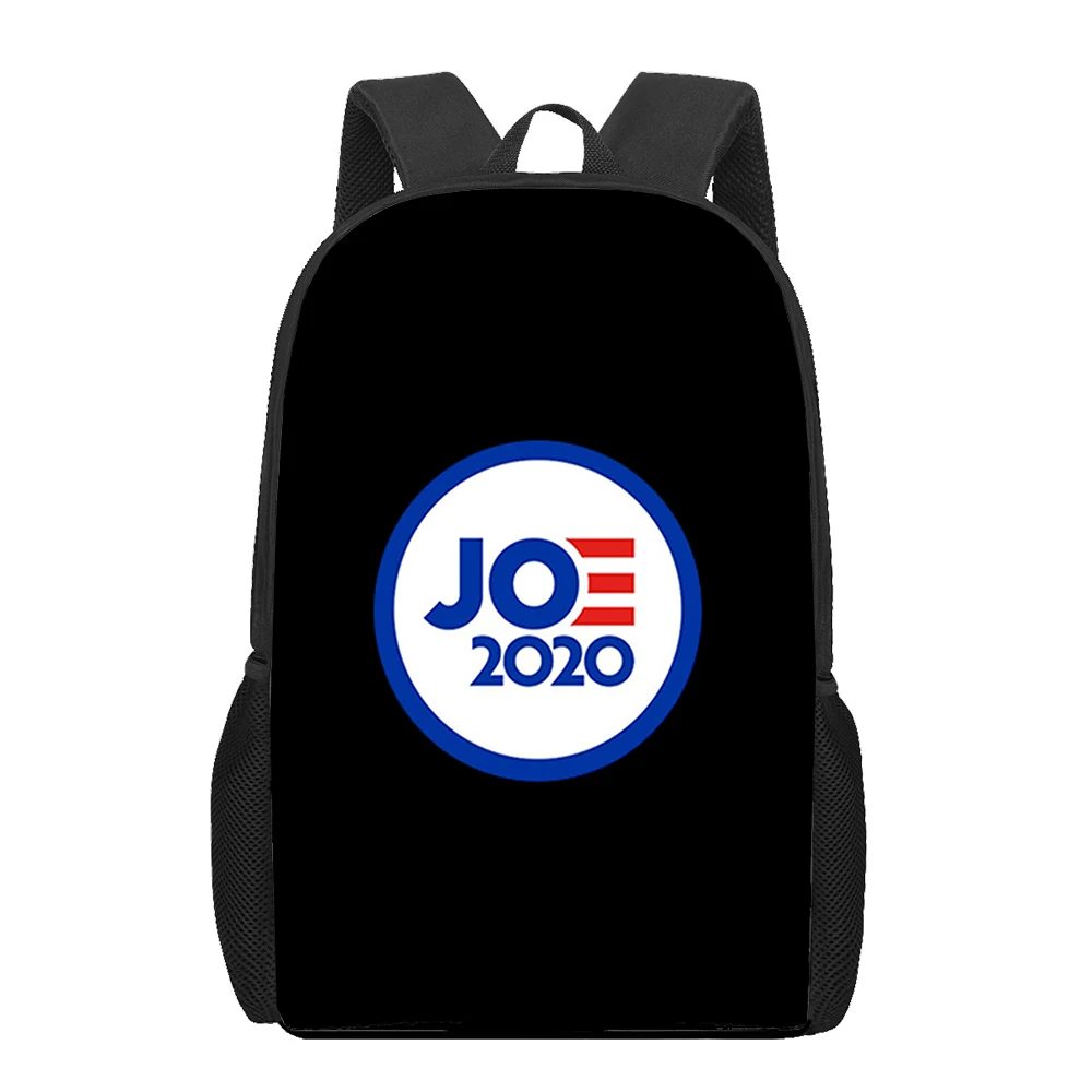 Joe Biden-mochila escolar con estampado 3D para niños, morral de gran capacidad para estudiantes, 2020