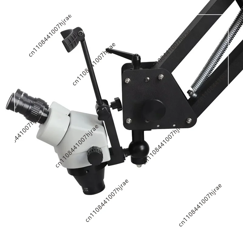 LED Illuminated Binocular Stereo Microscope 7~45X Zoom For Jeweler Diamond Inlay Gemstone Appraisal Repair Equipment