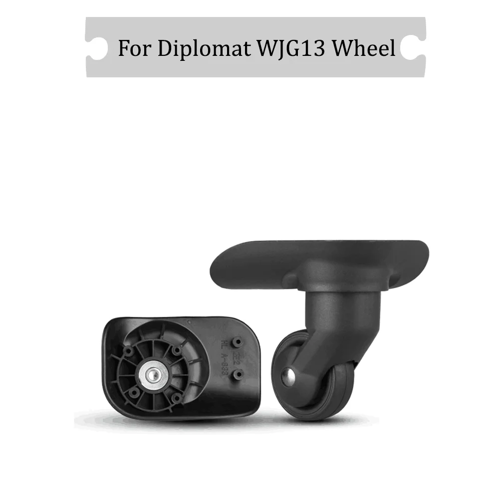 

For Diplomat WJG13 Universal Wheel Black Replacement Suitcase Rotating Durable Silent Smooth Shock Absorbing Accessories Wheels