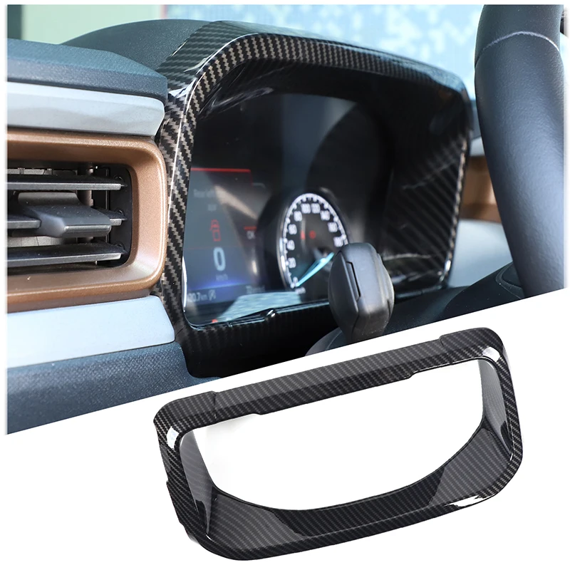 

For Ford Maverick 2022-2025 ABS Carbon Fiber Car Instrument Panel Frame Cover Trim Sticker Interior Car Modification Accessories