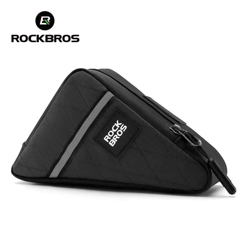 AliExpress ROCKBROS Portable Bicycle Bag Mini Triangle Bag Tool Storage Packet Nylon Material For Brompton Bike