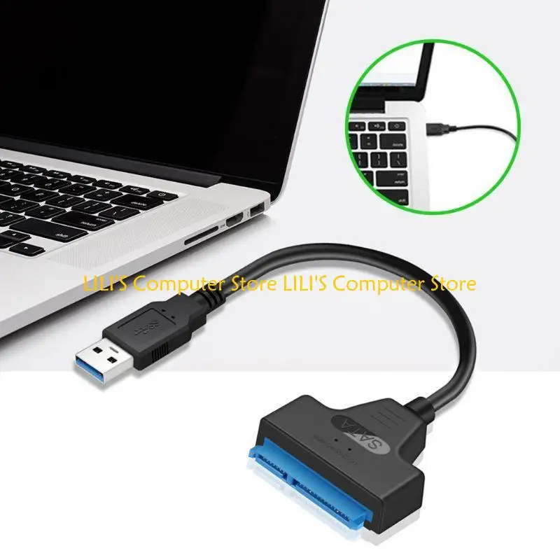 

A52B USB 2.0 Тип C Adapter 2,5 дюйма к USB -кабелю HDD/SSD -шнур, совместимый с кабелем с жестким диском
