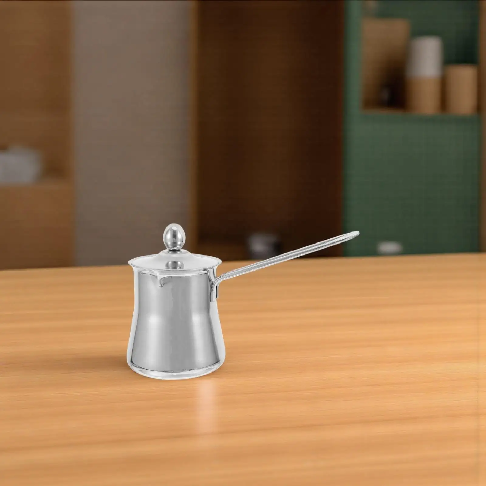 إبريق قهوة مصنوع يدويًا من الفولاذ المقاوم للصدأ، غطاء جسم سميك، إبريق مزبد الحليب الدقيق للمنزل والمكتب والسفر والتخييم #6