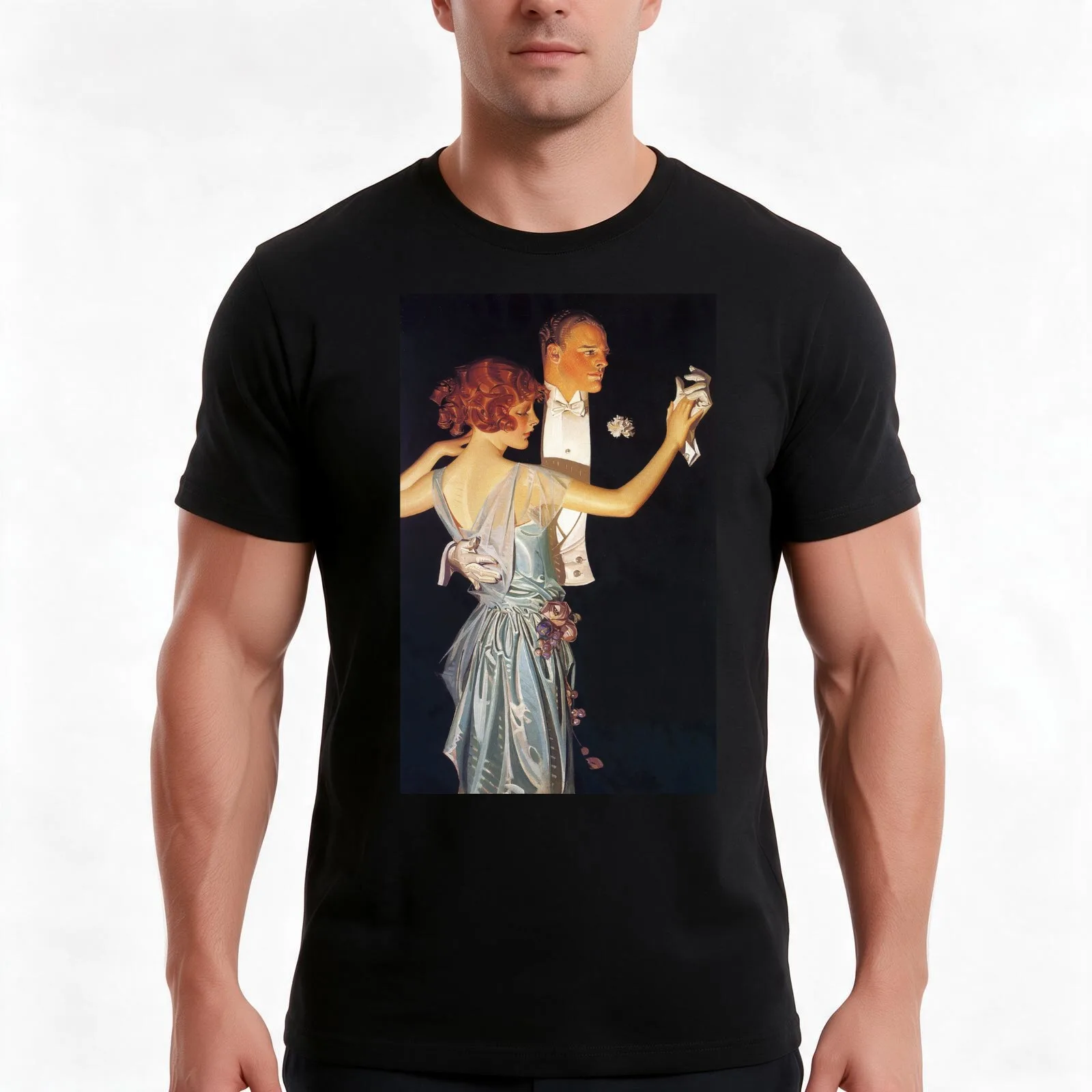 Joseph Christian Leyendecker, Arrow 001 T-Shirt, Summer Casual Cotton Tee, Oversized Streetwear Tops, Vintage Graphic Print