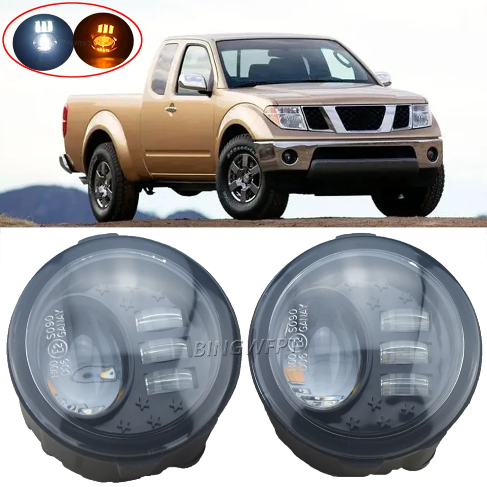 Fog Light Assembly DRL Daytime Running Lamp Fog Lamps 12V For Nissan Frontier 2005-2019 For Nissan NV200 M20 M20M 2010-2015