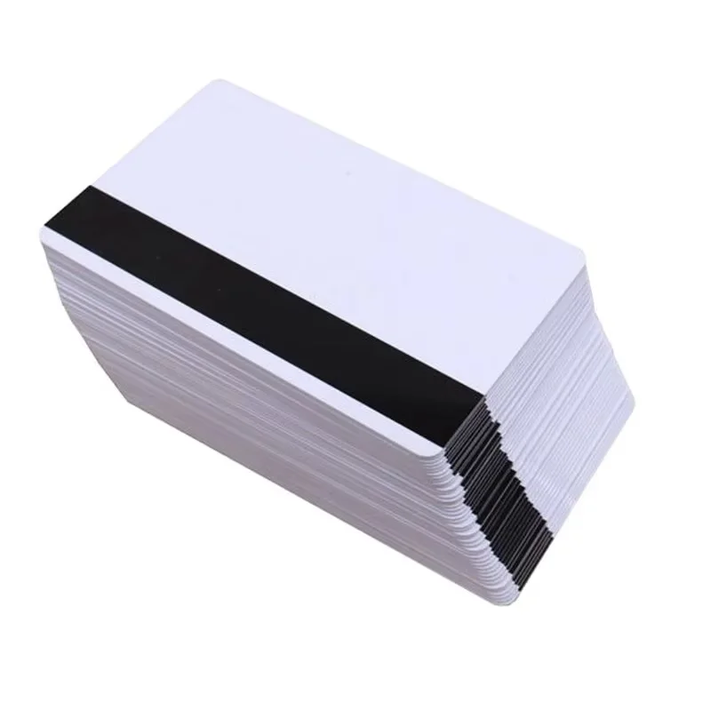 50Pcs/Lot PVC Blank Cards Hico Magnetic Stripe Double Sided Printable for Member/Credit/Gift/Photo ID Badge Card