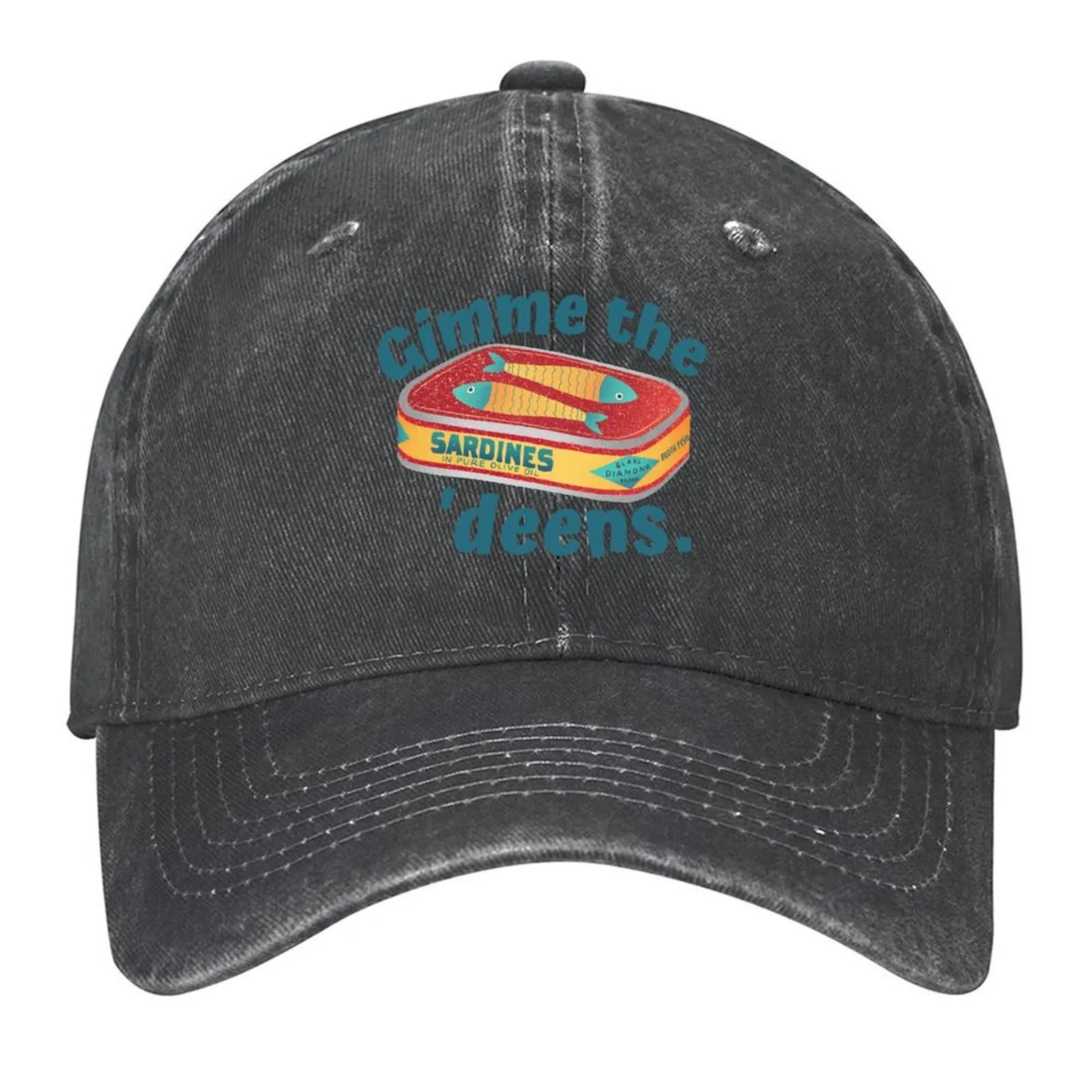 

Gimme the 'deens - Sardine Lovers Baseball Cap tea Hat Sun Cap derby hat golf hat genuine Baseball Men Women's