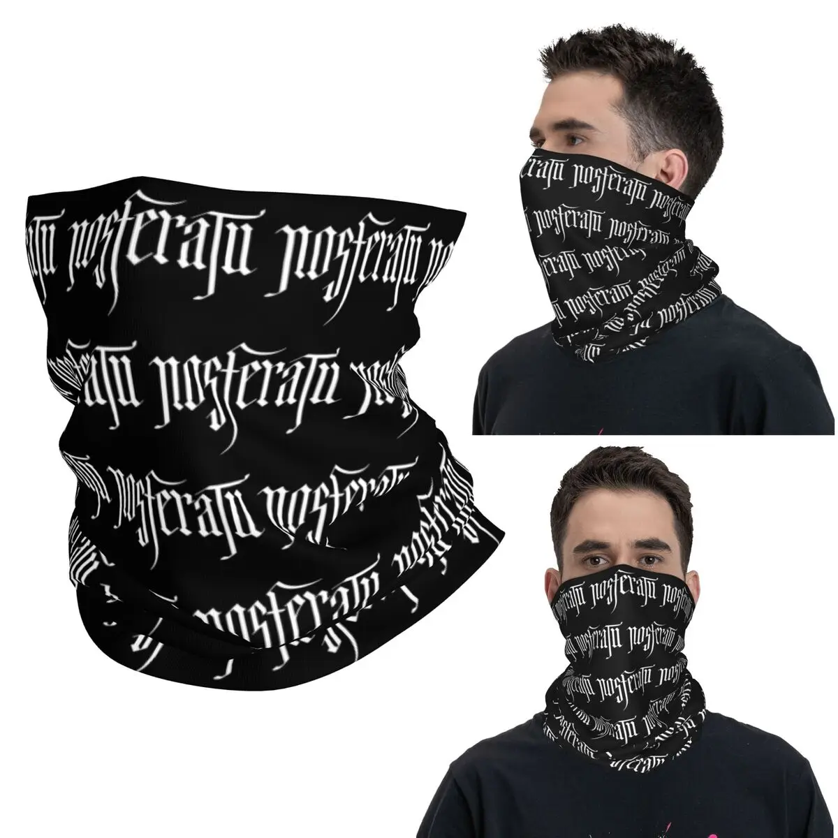 

Nosferatu Movie Logo Бандана на шею Шарф с принтом Теплый велосипедный шарф унисекс для взрослых