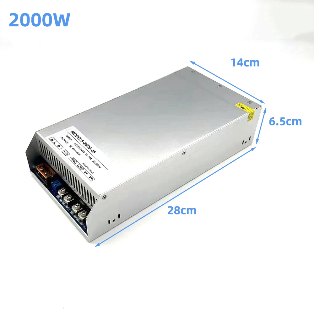 2000W Switching Power Supply Light Transformer AC110V 220V To DC 24V 36V 48V 60V Power Supply Source Adapter For Motor