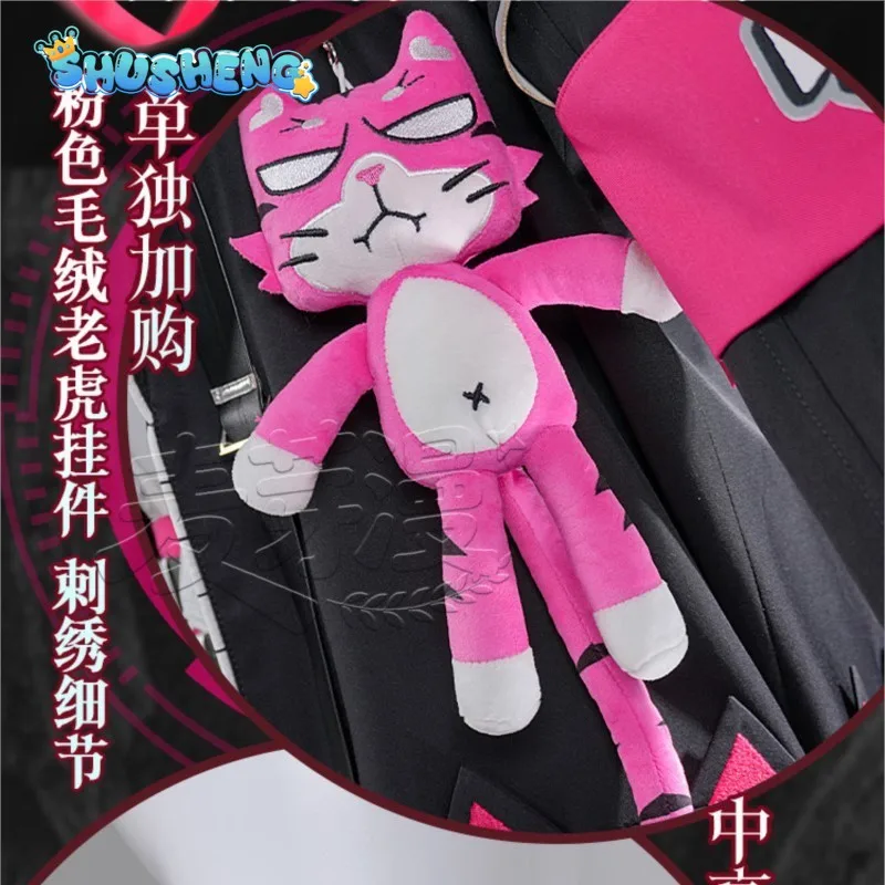

Neverness to Everness NTE Nanally Coluccis Cosplay Costume Game Pink Black Coat Y2K Girls JK Dress Halloween Carnival uniform