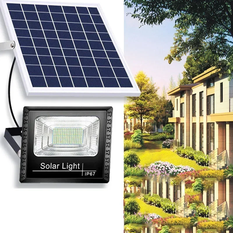 

Solar High-bright Cornucopia LED Flood Light Courtyard Bridge Building Lighting Street Light Super Bright Waterproof Solar Light