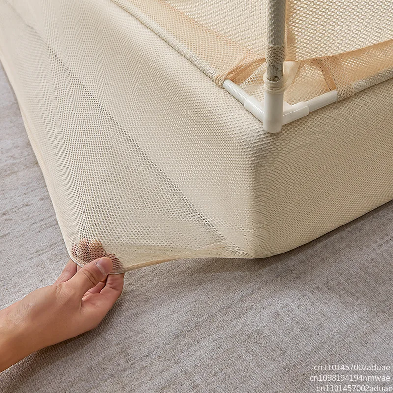 Full cover type back bottom household mosquito net children's anti-drop bed UT three-door zipper anti-drop bed anti-drop