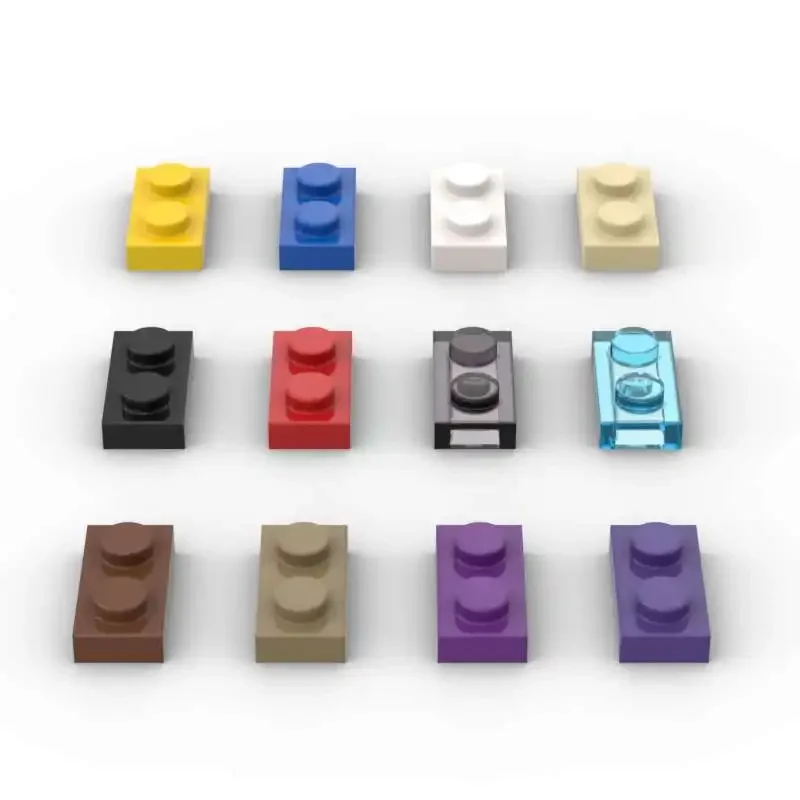 

10PCS 3023 Plate 1x2 MOC Building Blocks Kit High-Tech Board Light Board Bricks Particle DIY Idea Toy Birthday Kid Gift