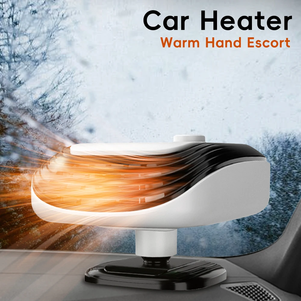 

Car Heater Fan 12V/24V Car Cooling Heating Auto Windshield Defroster Car Anti-Fog Heater for Truck RV SUV Travel Camper