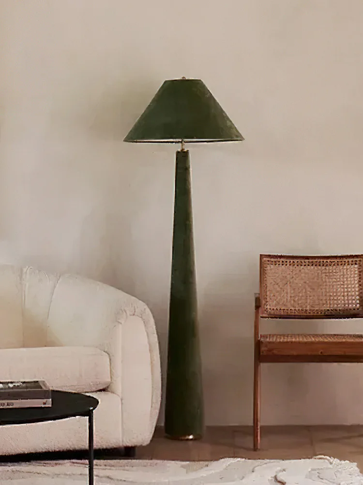 2026 New French Brown Lustre Floor Lamp, Dimmable Hardware & Fabric Table Lamp for Living Room, Vintage Home Decor Light