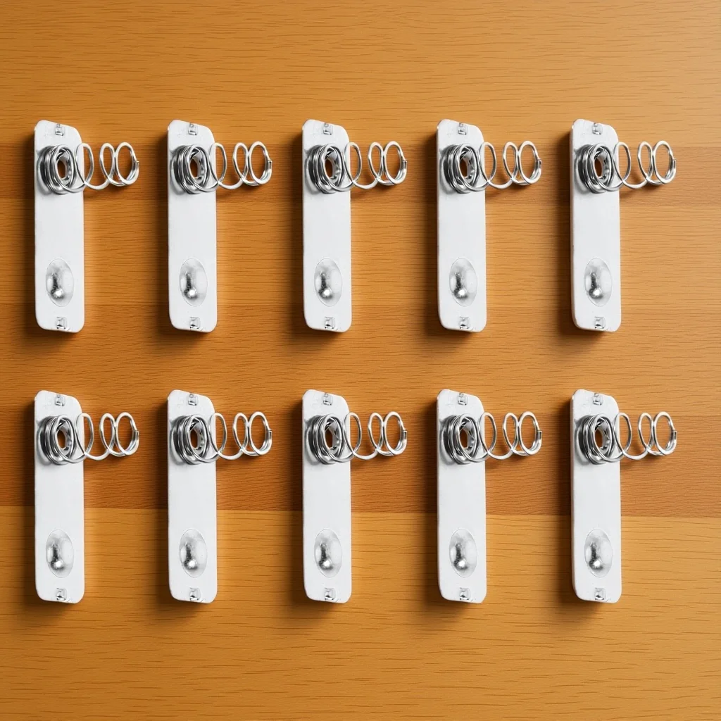 

10pcs Replacement Aa Metal Terminal Remote Control Quick Connect Disconnect Nickel-Plated Silver Contact Replacement Spring