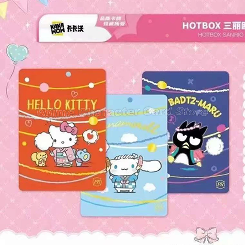 Sanrio Card Kuromi Hello Kitty My Melody Cartoon Cute Collection Trading Cards Kids Toys Christmas Gifts