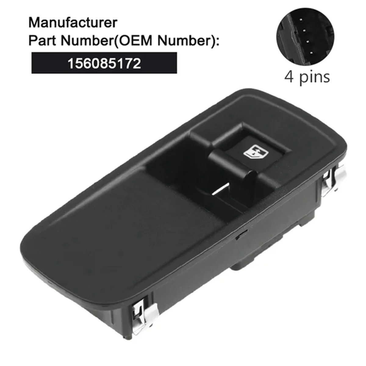 Interruptor da janela do carro para Mito 955 2008-2018, 156080933 156085172, acessórios do carro