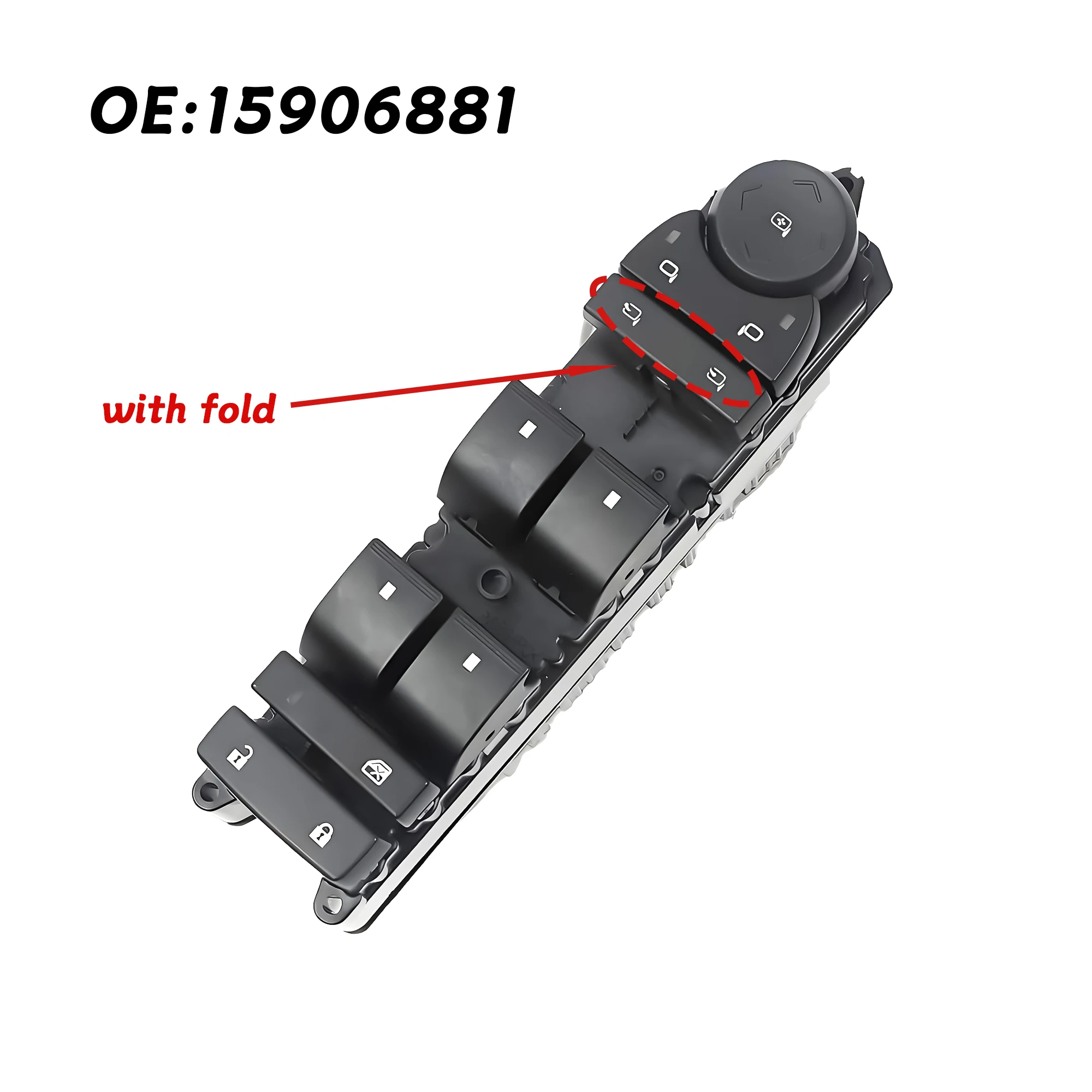 

15906881 для Cadillac Escalade Chevy Silverado GMC Yukon Sierra 2007-2014, кнопка переключения управления боковым окном драйвера 20835553