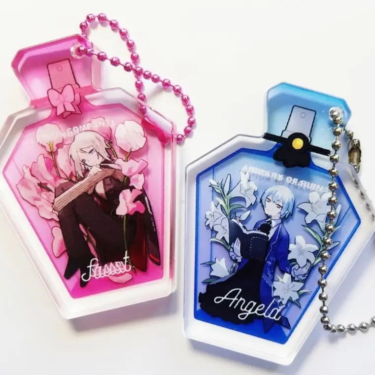Fausto ‌   Llavero de Anime para Mujer, Llavero Acrílico de Limbus Company, Llavero Divertido para Hombre, Colgante, Adorno, Accesorios, Regalo para Amigos